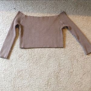 Off the Shoulder Crop Top